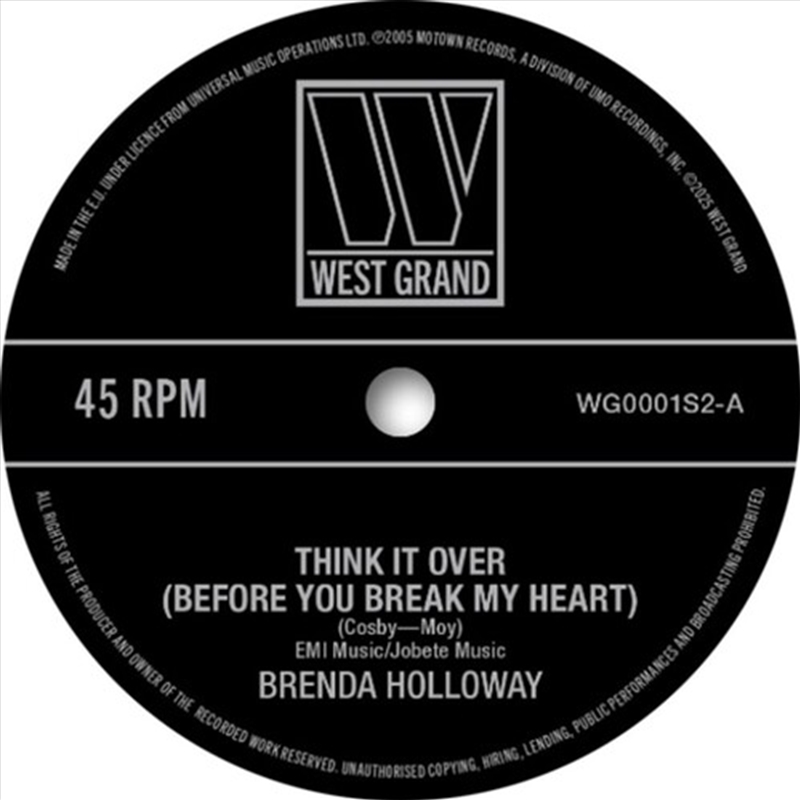 Think It Over (Before You Break My Heart)/Product Detail/R&B