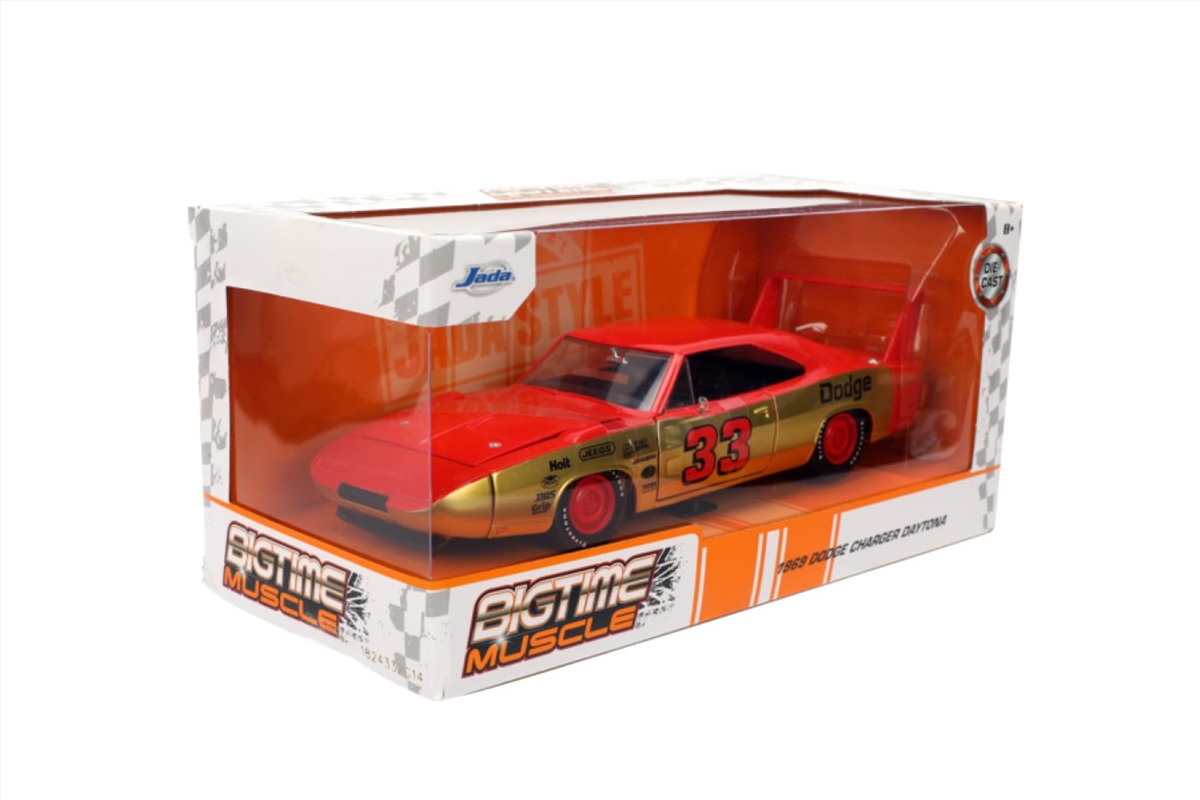 Big Time Muscle - 1:24 Scale 1969 Dodge Charger Daytona Diecast Vehicle/Product Detail/Figurines