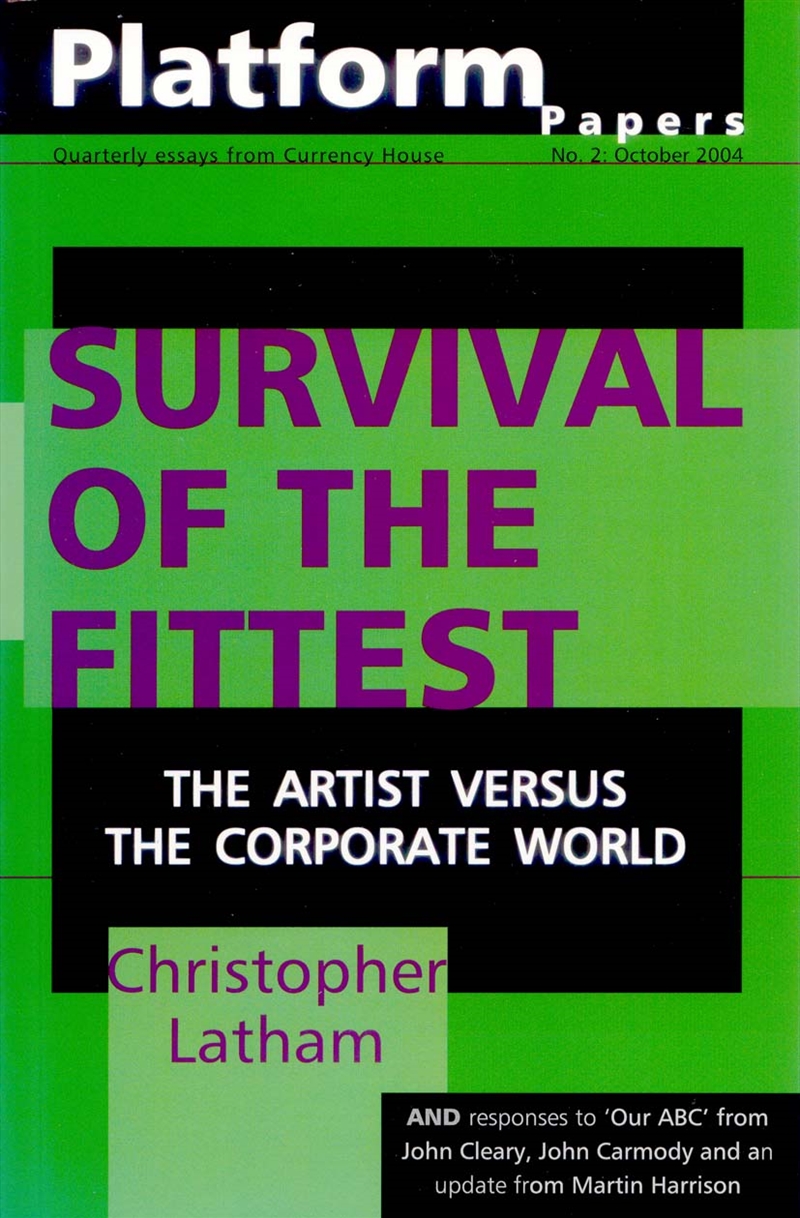 Platform Papers 2: Survival of the Fittest: The Artist Versus the Corporate World/Product Detail/Arts & Entertainment