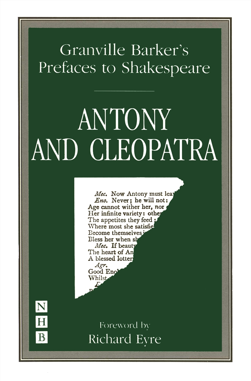 Preface to Antony and Cleopatra/Product Detail/Literature & Poetry