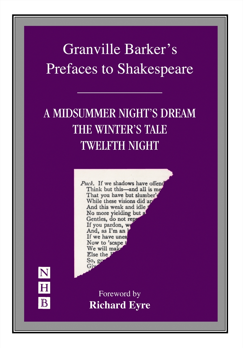 Prefaces to A Midsummer Night's Dream, The Winter's Tale & Twelfth Night/Product Detail/Literature & Poetry