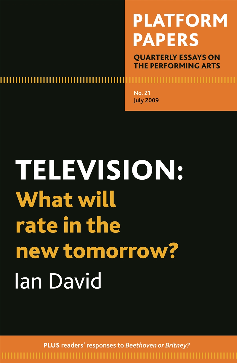 Platform Papers 21: Television/Product Detail/Arts & Entertainment