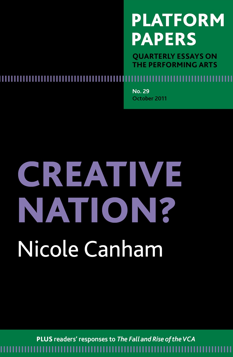 Platform Papers 29: Democracy vs. Creativity/Product Detail/Business Leadership & Management