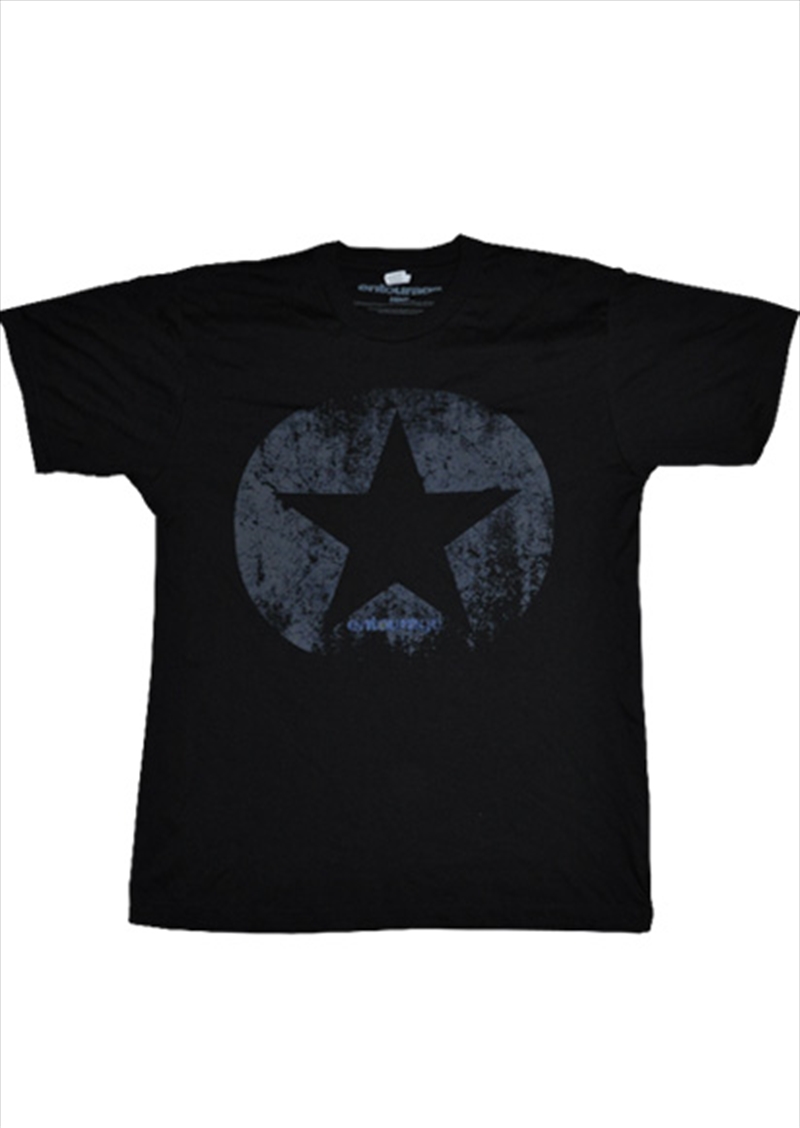 Distressed Star Black Male S/Product Detail/Shirts