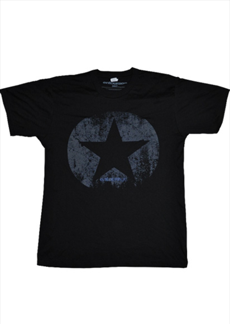 Distressed Star Black Male Xl/Product Detail/Shirts