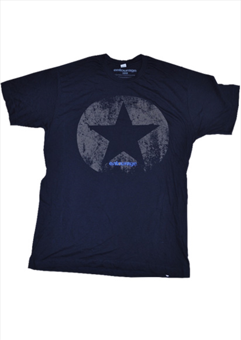 Distressed Star Navy Male S/Product Detail/Shirts