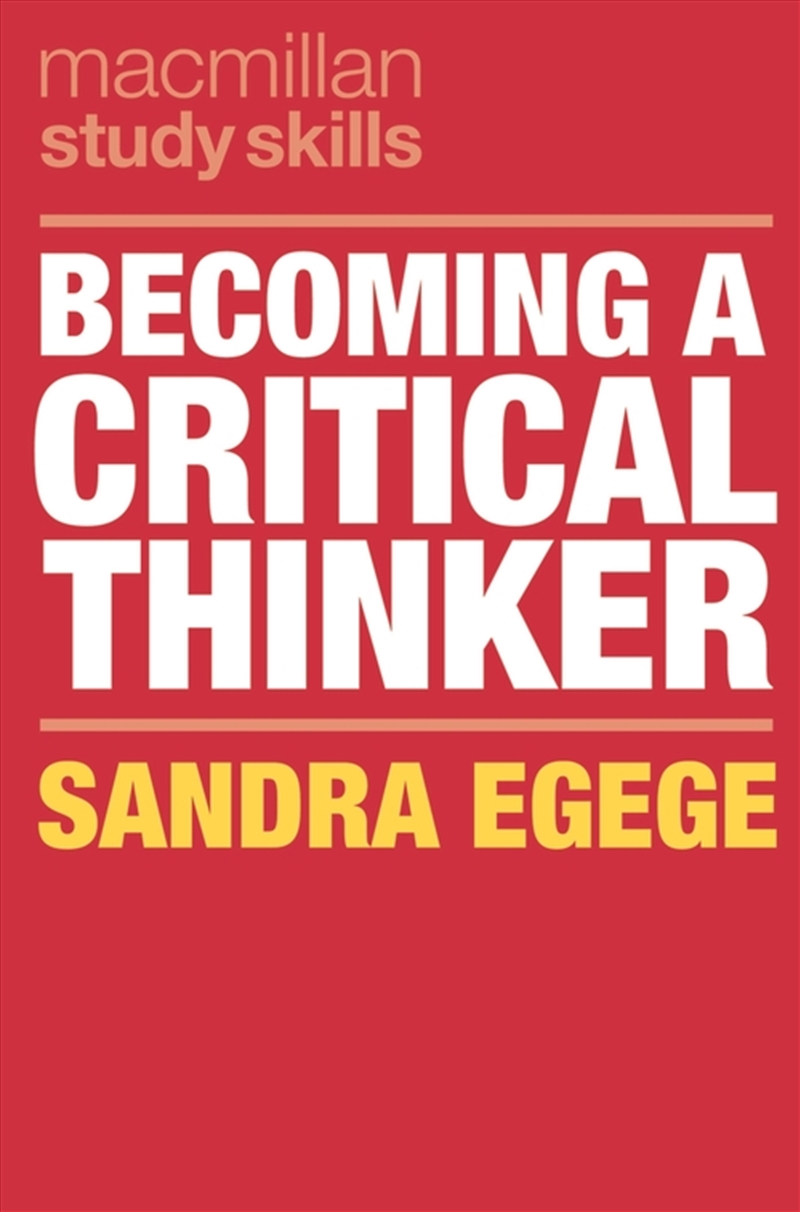 Becoming a Critical Thinker/Product Detail/Education & Textbooks