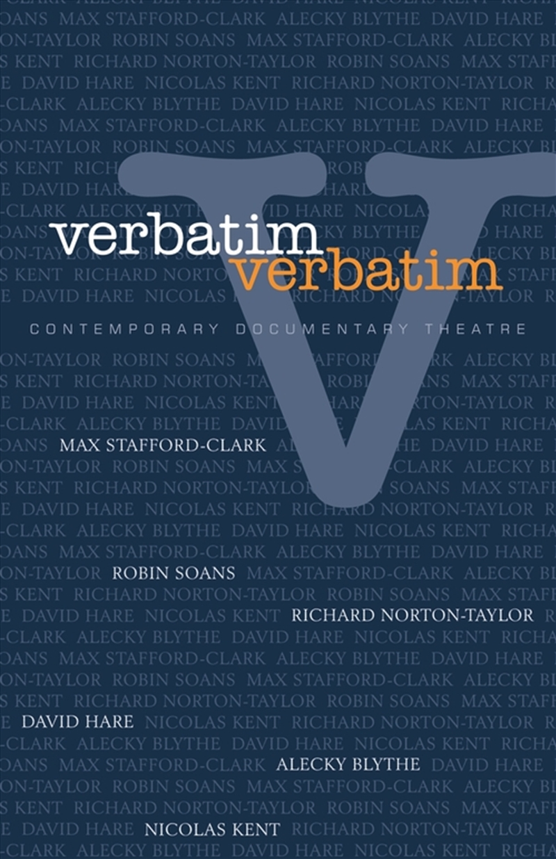 Verbatim, Verbatim: Contemporary Documentary Theatre/Product Detail/Arts & Entertainment