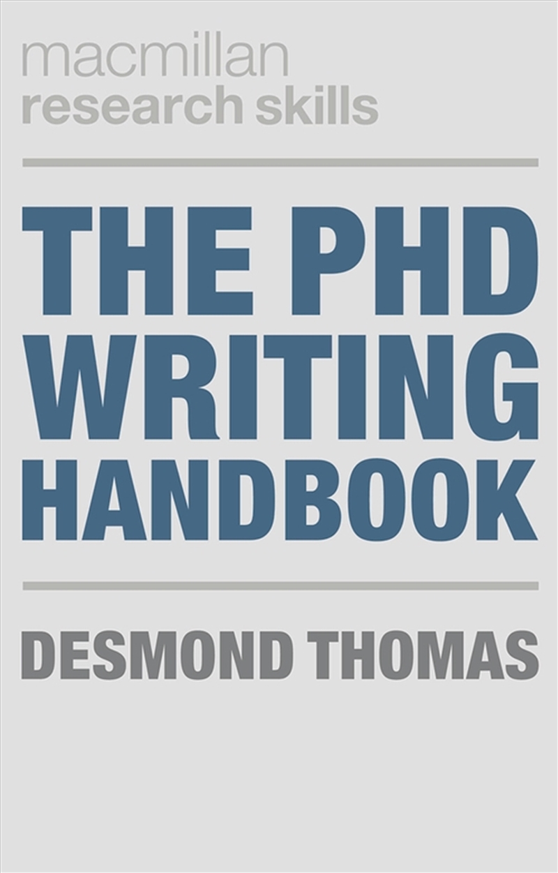 The PhD Writing Handbook/Product Detail/Adult Books