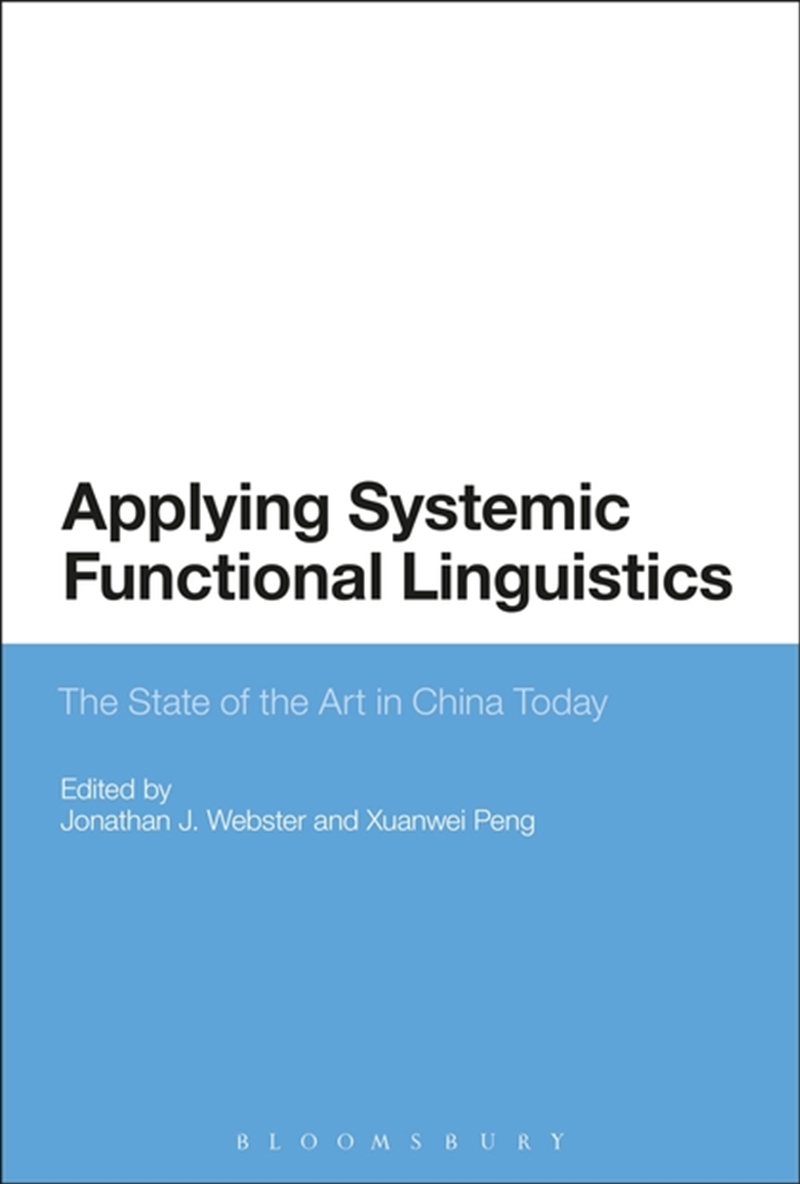 Applying Systemic Functional Linguistics/Product Detail/Language & Linguistics