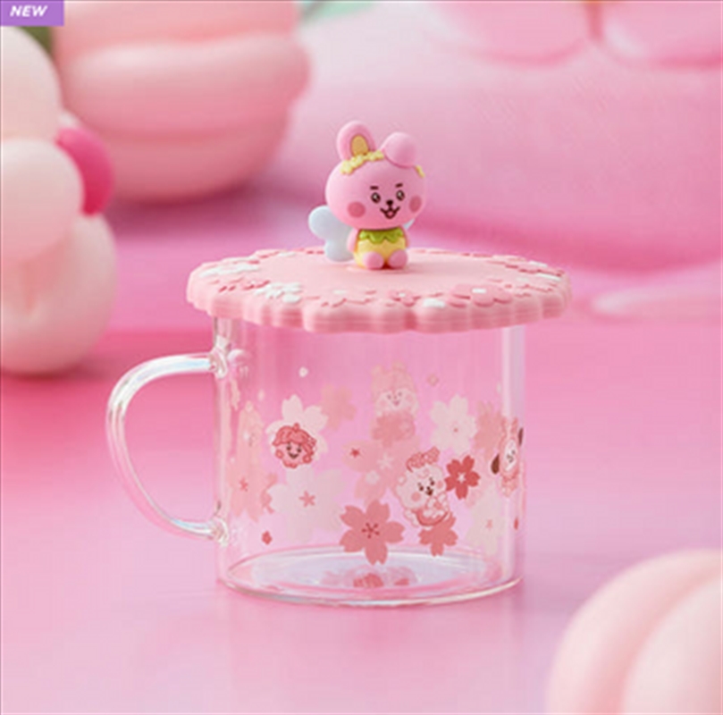 Bt21 - Baby Spring Fairy Glass Cup & Lid(340Ml) Cooky/Product Detail/KPOP Merch