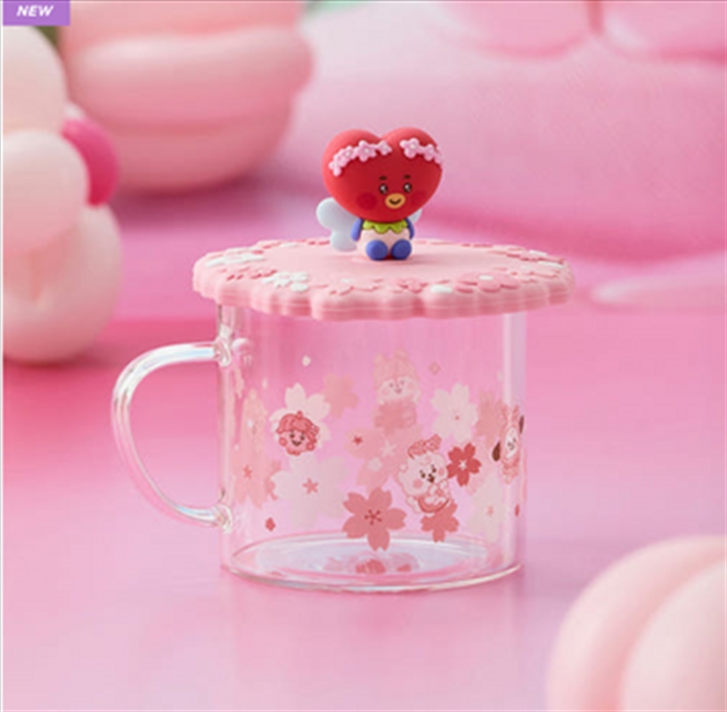 Bt21 - Baby Spring Fairy Glass Cup & Lid(340Ml) Tata/Product Detail/KPOP Merch
