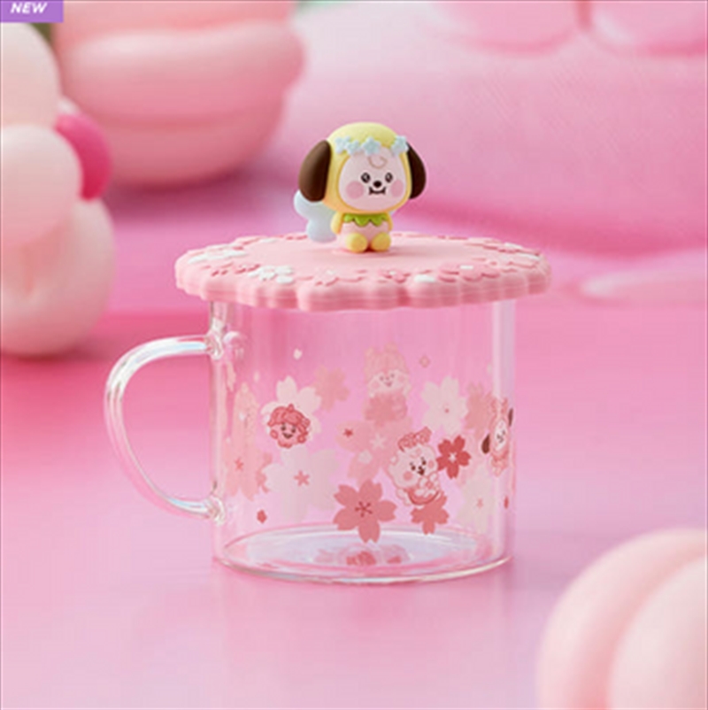 Bt21 - Baby Spring Fairy Glass Cup & Lid(340Ml) Chimmy/Product Detail/KPOP Merch