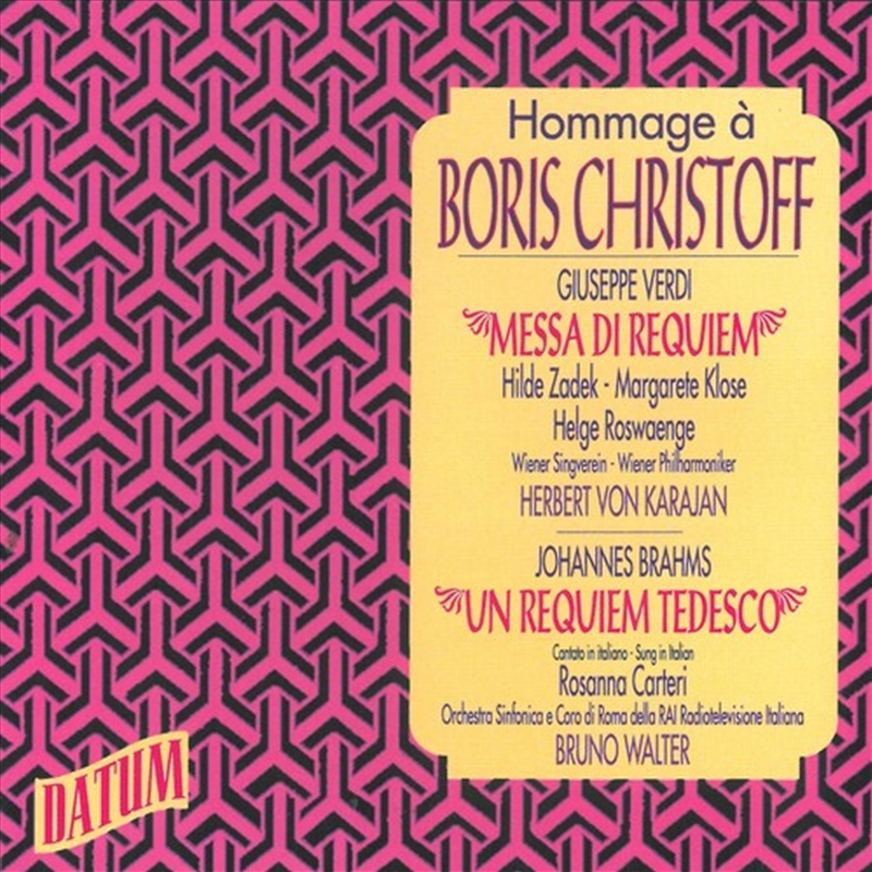 Hommage A Boris Christoff/Product Detail/Classical