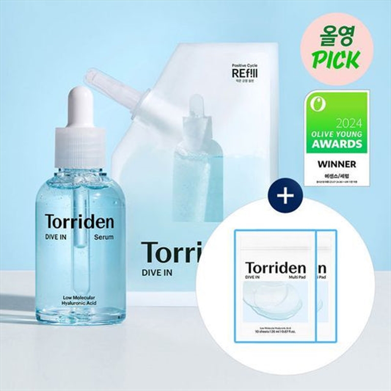 Torriden Dive-In Serum 50Ml Set (+Refill 50Ml+Multi Pad 20P)/Product Detail/Beauty Products
