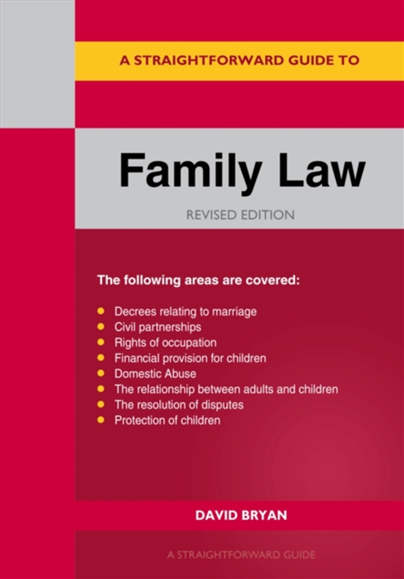 A Straightforward Guide To Family Law : Revised Edition - 2025/Product Detail/Reading