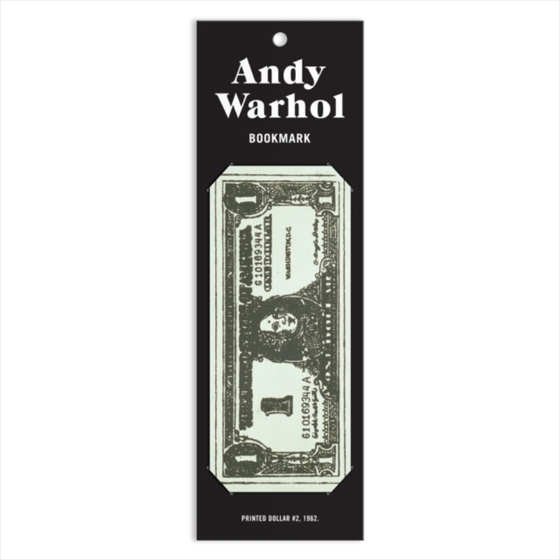 Warhol Dollar Bill Shaped Bookmark/Product Detail/Bookmarks & Reading Accessories