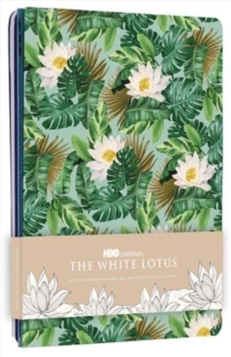 The White Lotus Sewn Notebook Collection (Set Of 3)/Product Detail/Notebooks & Journals