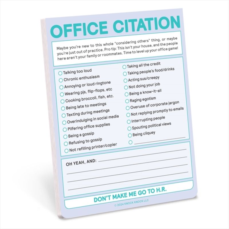 Knock Knock Office Citation Nifty Note (Pastel Version)/Product Detail/Stationery
