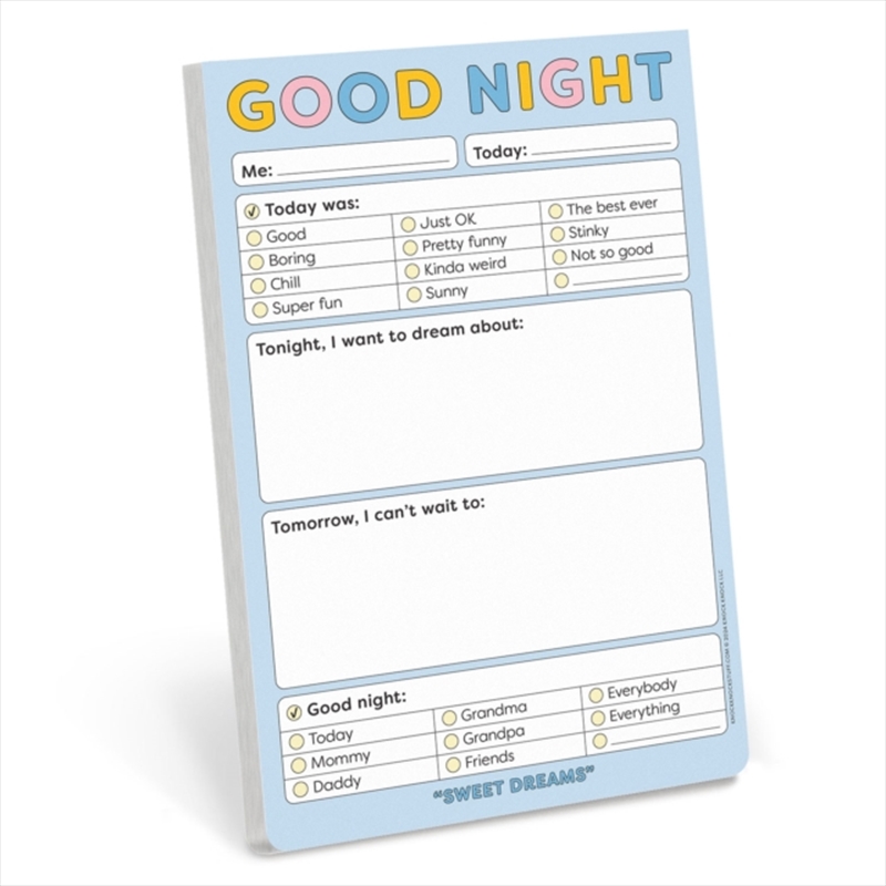 Knock Knock Kids Good Night Playtime Pads/Product Detail/Kids Activity Books