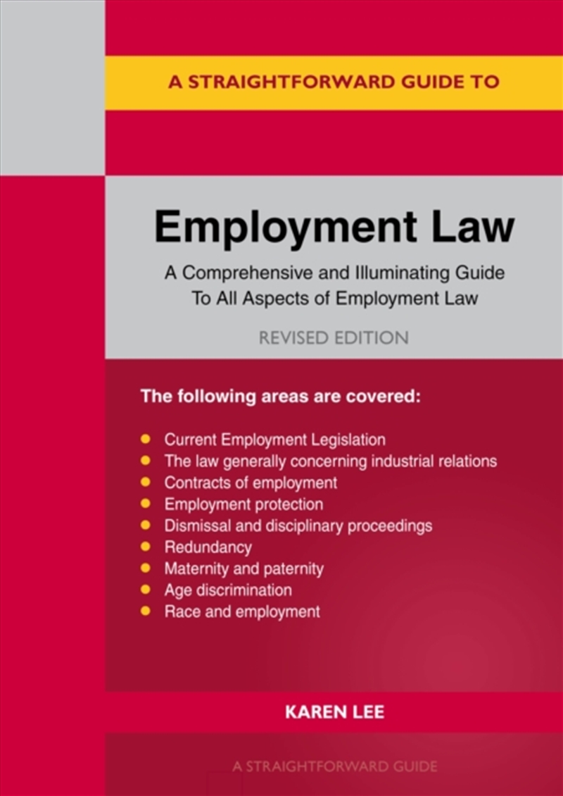 A Straightforward Guide To Employment Law : Revised Edition - 2025/Product Detail/Law