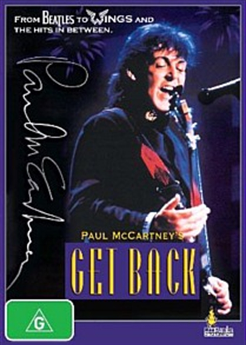 Paul McCartney's Get Back/Product Detail/Visual