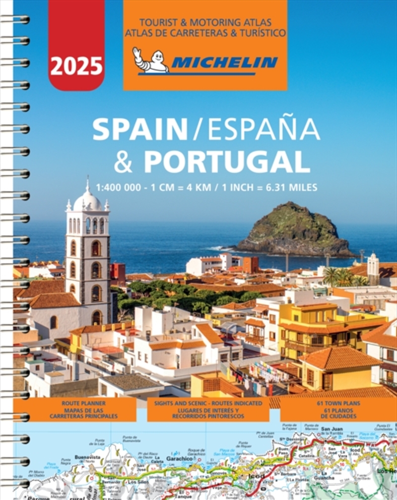 Spain & Portugal 2025 - Tourist And Motoring Atlas (A4-Spiral)/Product Detail/Travel & Holidays