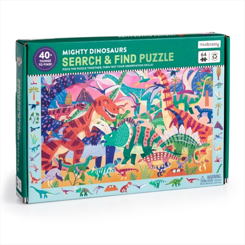 Mighty Dinosaur 64 Piece Search & Find Puzzle/Product Detail/Jigsaw Puzzles