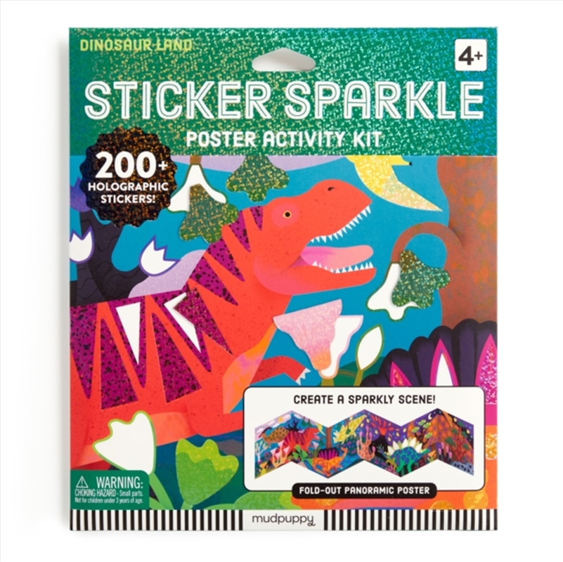 Dinosaur Land Sticker Sparkle Poster Activity Kit/Product Detail/Kids Activity Books