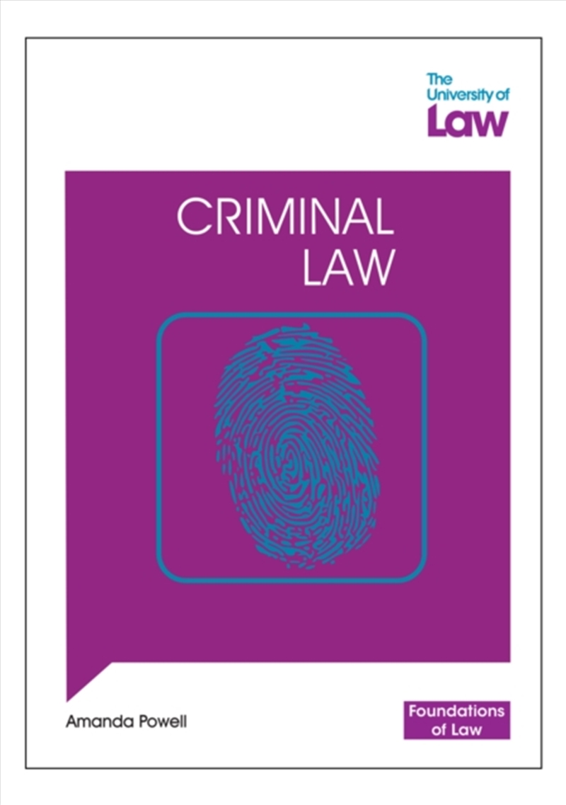 Foundations Of Law - Criminal Law/Product Detail/Law