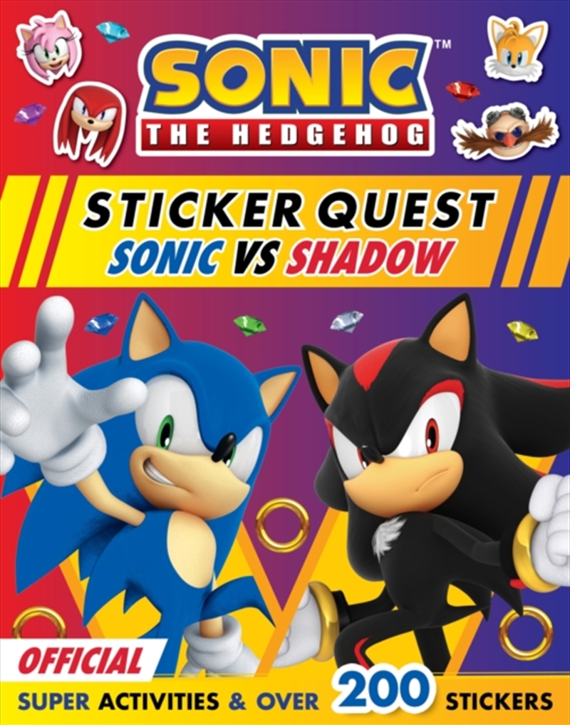 Sonic The Hedgehog Sticker Quest: Sonic Vs Shadow/Product Detail/Kids Activity Books