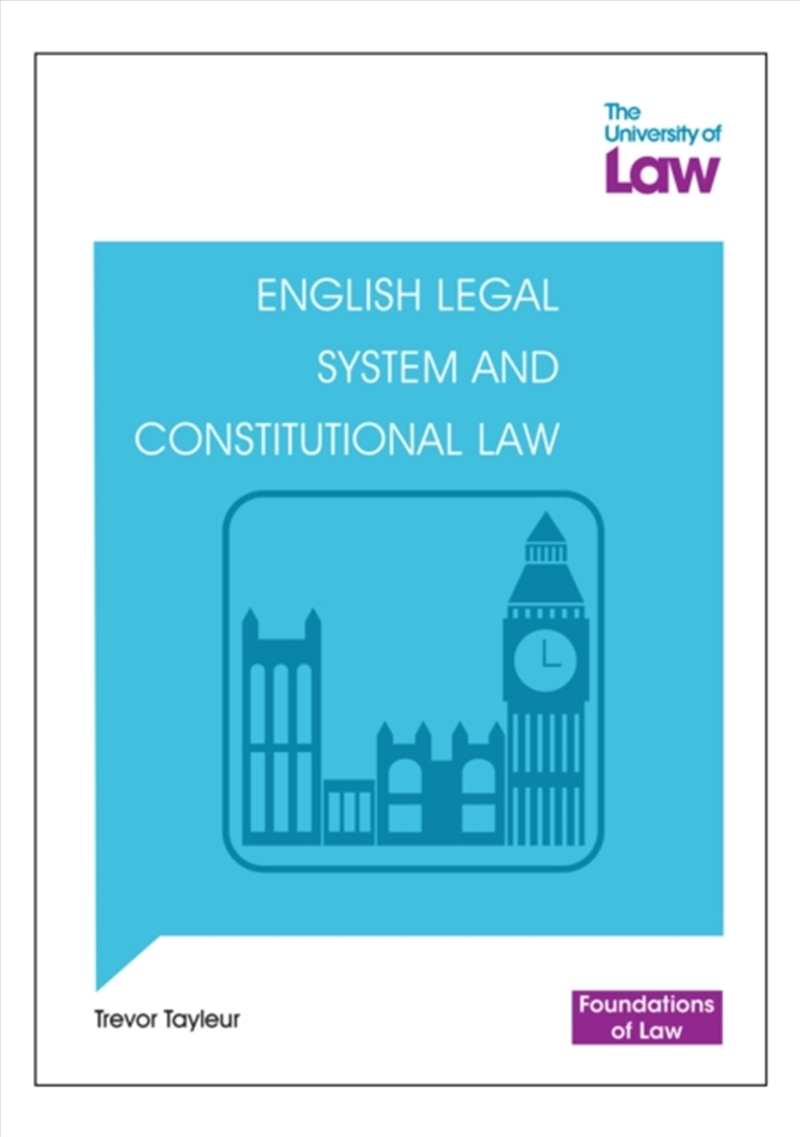 Foundations Of Law - English Legal System And Constitutional Law/Product Detail/Law