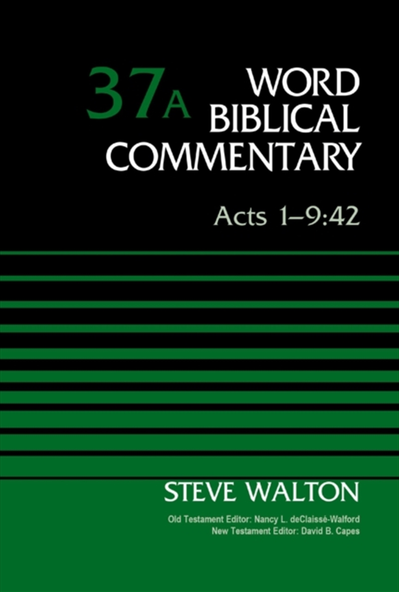 Acts 1-9:42, Volume 37A/Product Detail/Religion & Beliefs