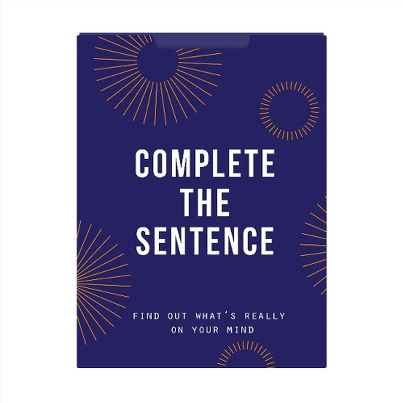 Complete The Sentence : Find Out What’S Really On Your Mind/Product Detail/Self Help & Personal Development