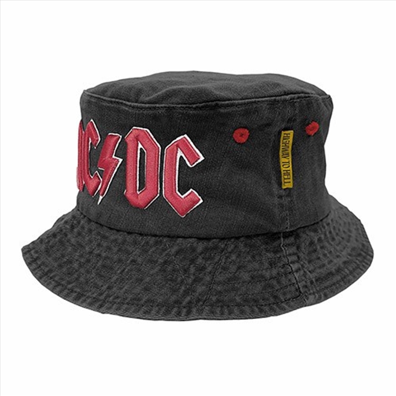 AC/DC - Logo Bucket Hat - 58Cm/Product Detail/Beanies & Headwear