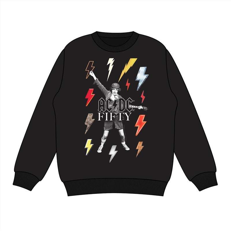 AC/DC - 50 Years Of High Voltage Crew Neck Sweater - Xl/Product Detail/Outerwear