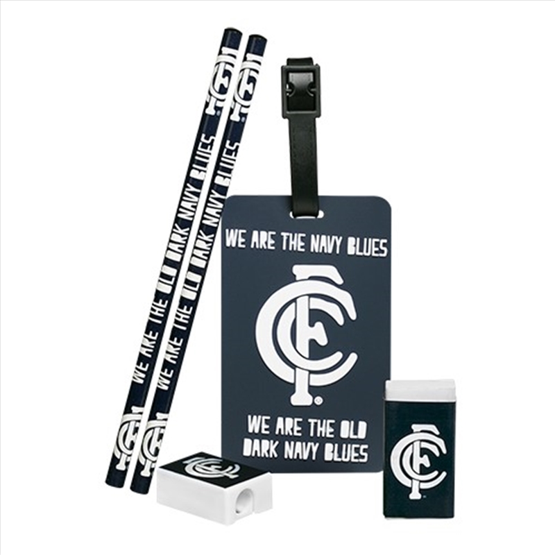 AFL: Carlton - Stat/ Bag Tag Set/Product Detail/Bags