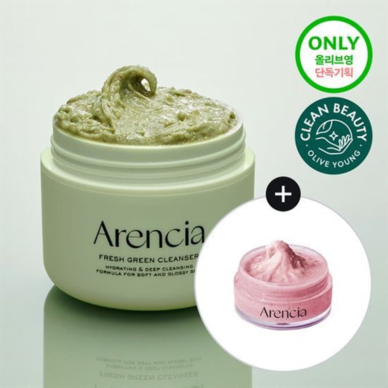 Arencia Rice Mochi Cleanser 120G Set (+Mini Cleanser 15G) Fresh Green (+Rosehip Cleanser 15G)/Product Detail/Beauty Products