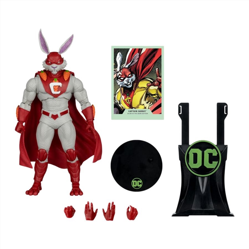 Dc Multiverse - Captain Carrot (Glow In The Dark) Gold Label 7" Figure/Product Detail/Figurines