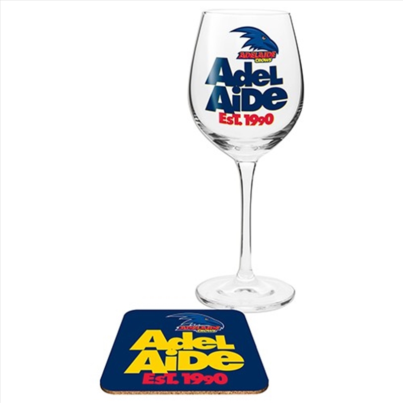 AFL: Adelaide Crows - Wine & Coaster/Product Detail/Drinkware