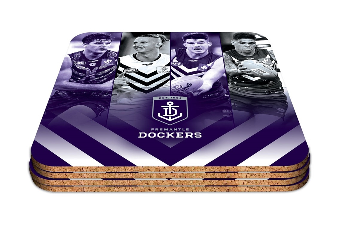 AFL: Fremantle - S/4 Player Coaster/Product Detail/Drinkware