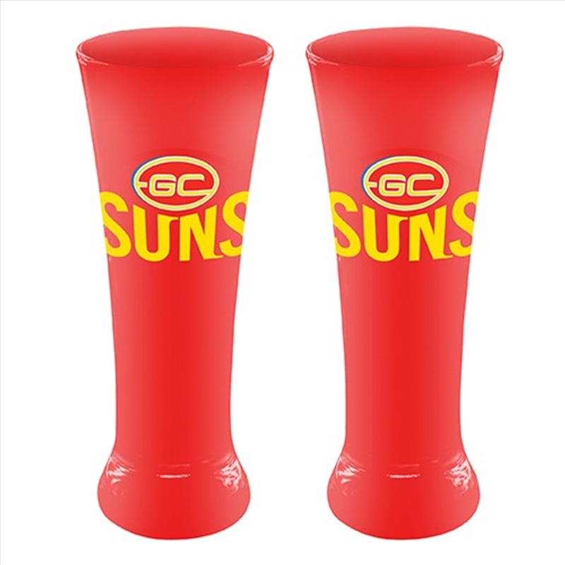 AFL: Gold Coast Suns - S/2 Coloured Skol/Product Detail/Drinkware