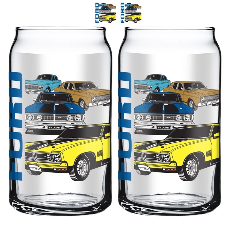 Ford - Ford Can Glasses - 2 Pack/Product Detail/Drinkware