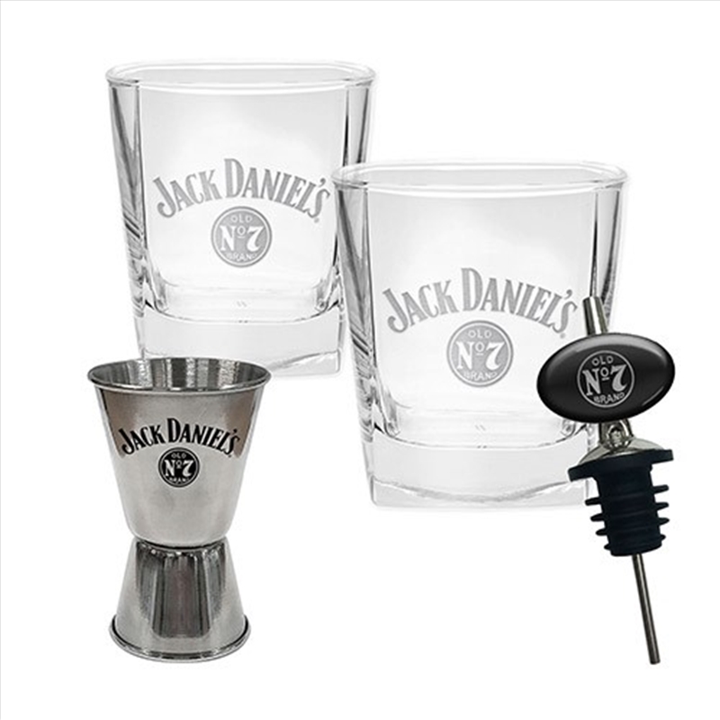 Jack Daniels - S/2 Glass/ Pourer & Jigger/Product Detail/Drinkware