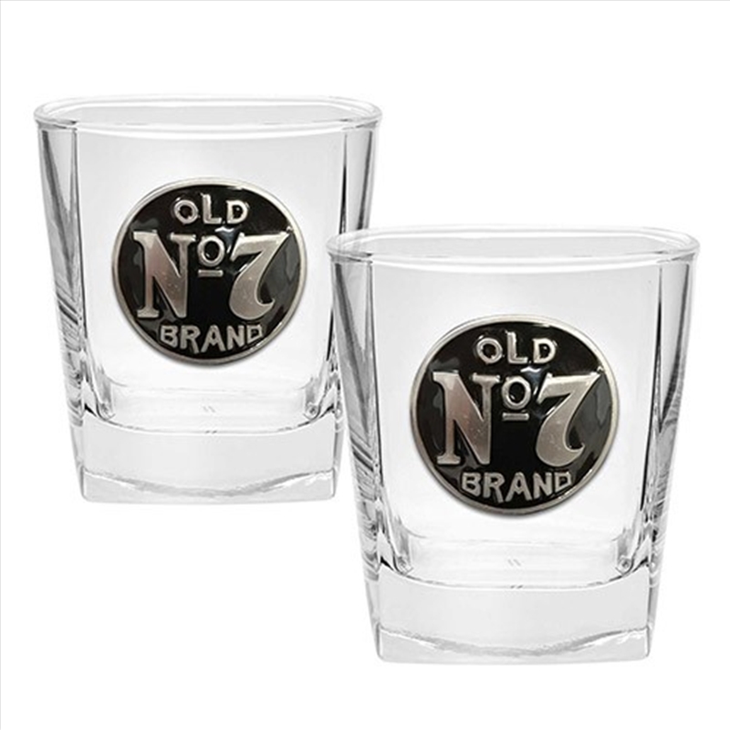 Jack Daniels - S/2 No. 7 Badged Spirit Glasses/Product Detail/Drinkware