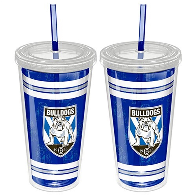 NRL: Bulldogs - Tumbler W/Straw/Product Detail/Drinkware