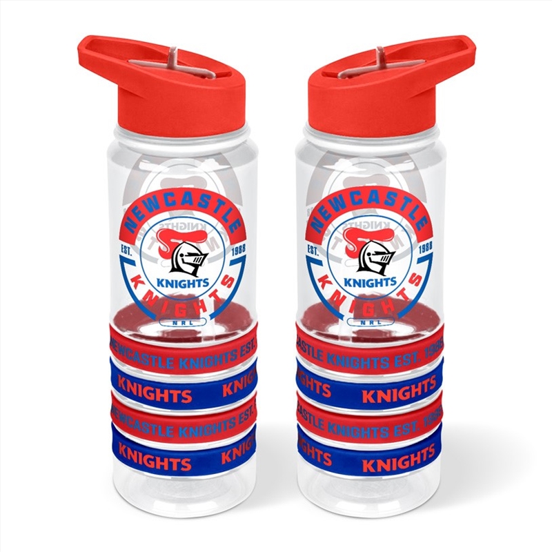 NRL: Knights - Tritan Bottle W Bands/Product Detail/Drinkware