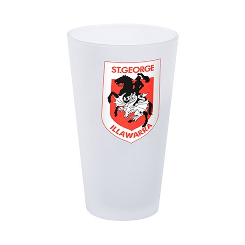 NRL: St George Dragons - Frosted Glass/Product Detail/Drinkware
