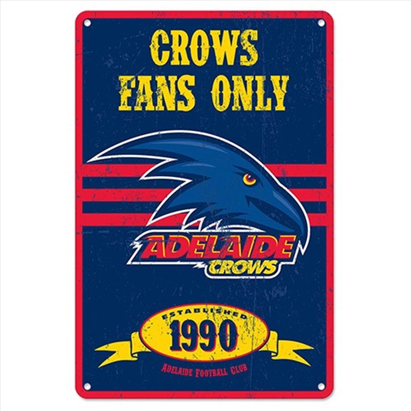 AFL: Adelaide Crows - Retro Metal Sign/Product Detail/Posters & Prints