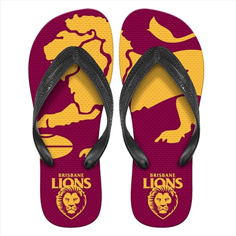 AFL: Brisbane Lions - Thongs - S/Product Detail/Footwear